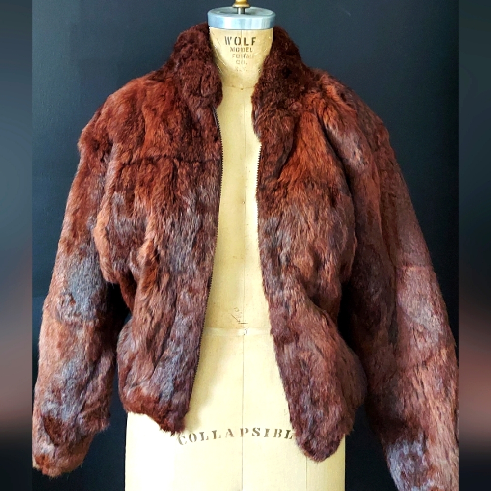 Vintage Real fur bomber jacket size S